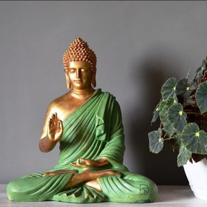 Green Buddha Statue -    The Decorshed