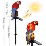 Solar Parrot Garden Light for Outdoor Decor & Pathway Lighting