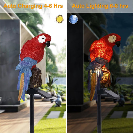 Solar Parrot Garden Light for Outdoor Decor & Pathway Lighting