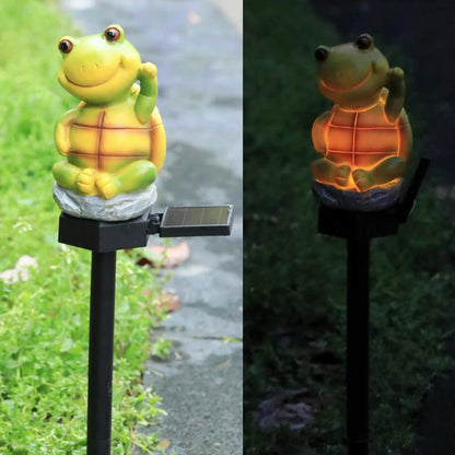 Solar Frog Garden Light for Outdoor Pathway & Lawn Decor