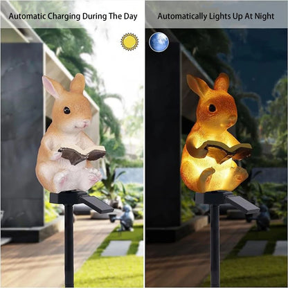 Solar Rabbit Garden Light for Outdoor Pathway, Lawn & Garden Decor