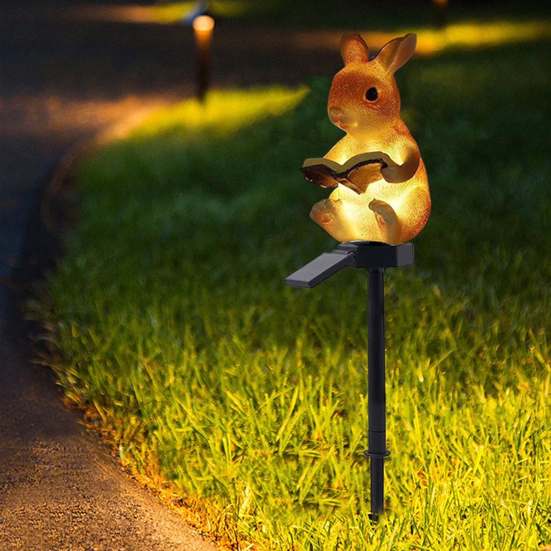 Solar Rabbit Garden Light for Outdoor Pathway, Lawn & Garden Decor