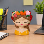 Fruit Crown Lady Bust Figurine | Cute Resin Decor 5 Colors