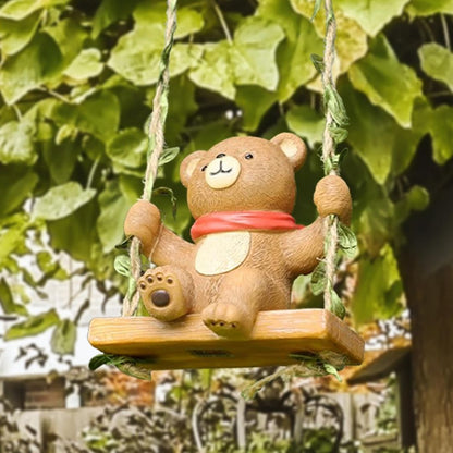 Cute Teddy Bear Swing Hanging Decor