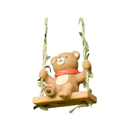 Cute Teddy Bear Swing Hanging Decor
