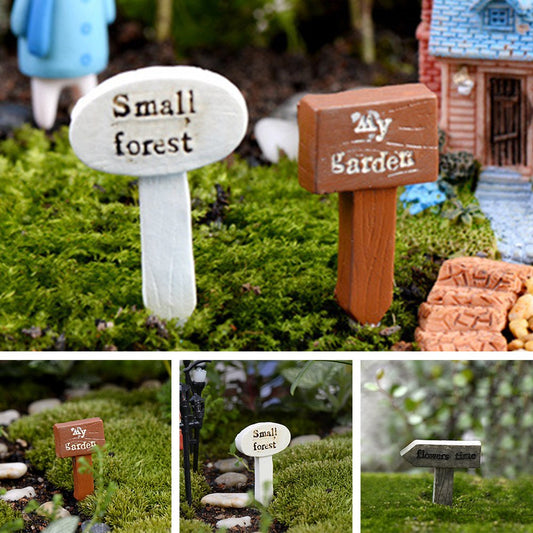 Sign Board Miniature for Mini Tray Decor (Pack of 10)