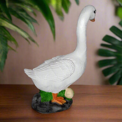 Small Duck with Egg - Cute Resin Duck Statue