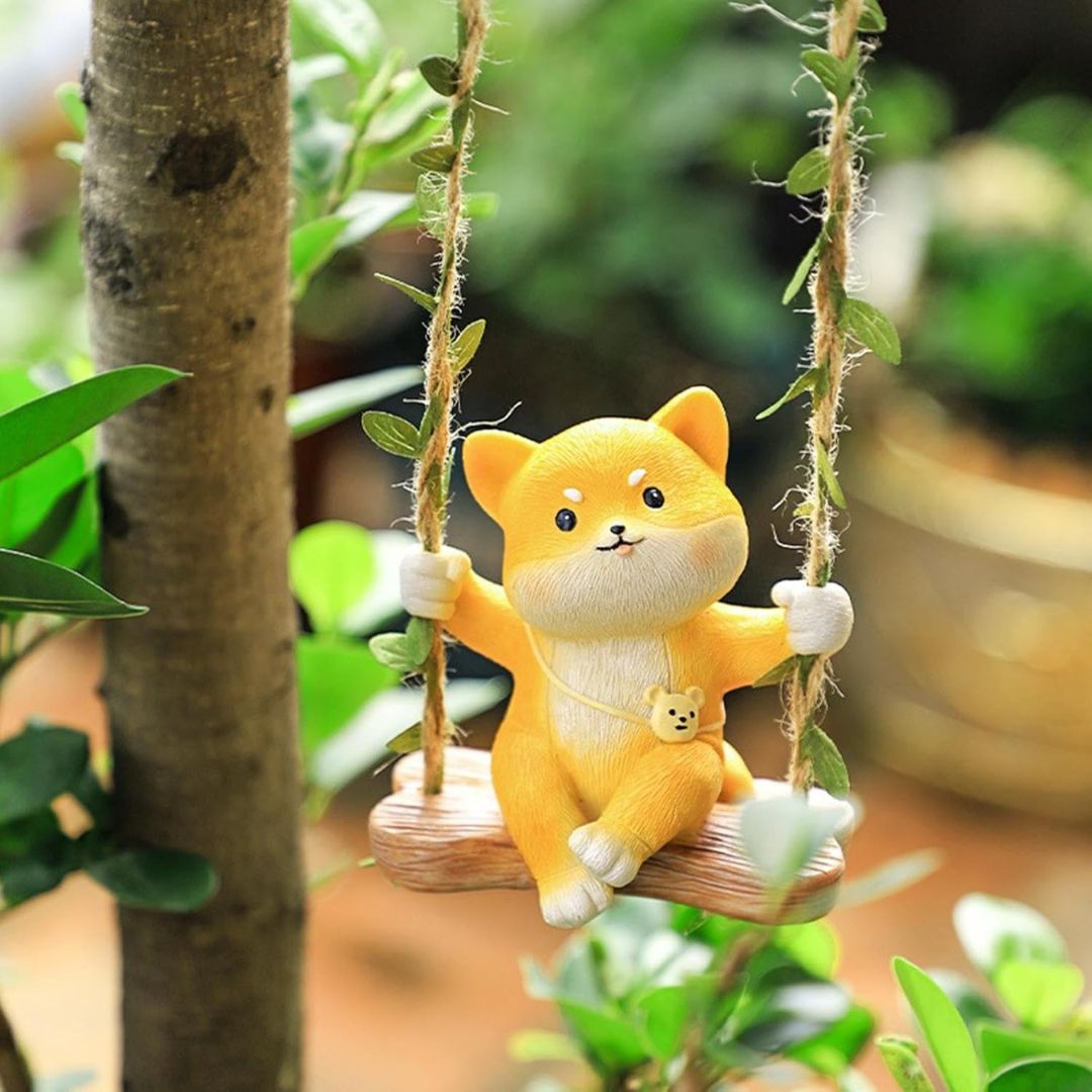 Cute Fox Swing Hanging Decor