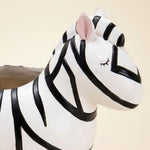Cute Zebra Planter Pot - Black & White Resin Succulent Planter