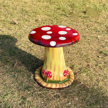 Mushroom Center Table with Three Sitting Stools - The Decorshed