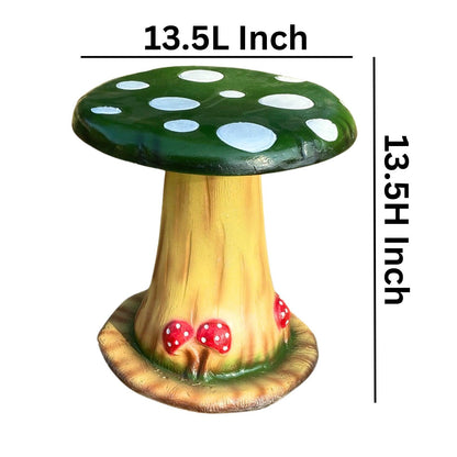 Mushroom Center Table with Three Sitting Stools - The Decorshed