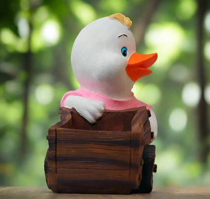 Donald Duck Pushing Cart Planter