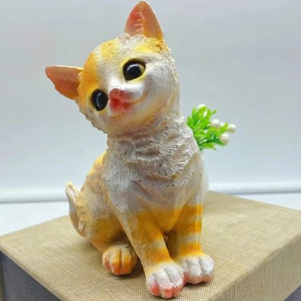 Cute Kitten Resin Statue