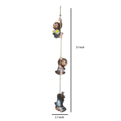 Hanging Monkey on String for Garden Decor