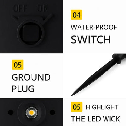 Solar Squirrel Garden Pathway Light | LED Outdoor Lawn & Walkway Decorative Stake Light