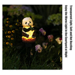 Solar Panda Garden Stake Light Cute Outdoor Yard Decor Lamp