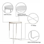 White Harmony Folding Coffee Table - The Decorshed