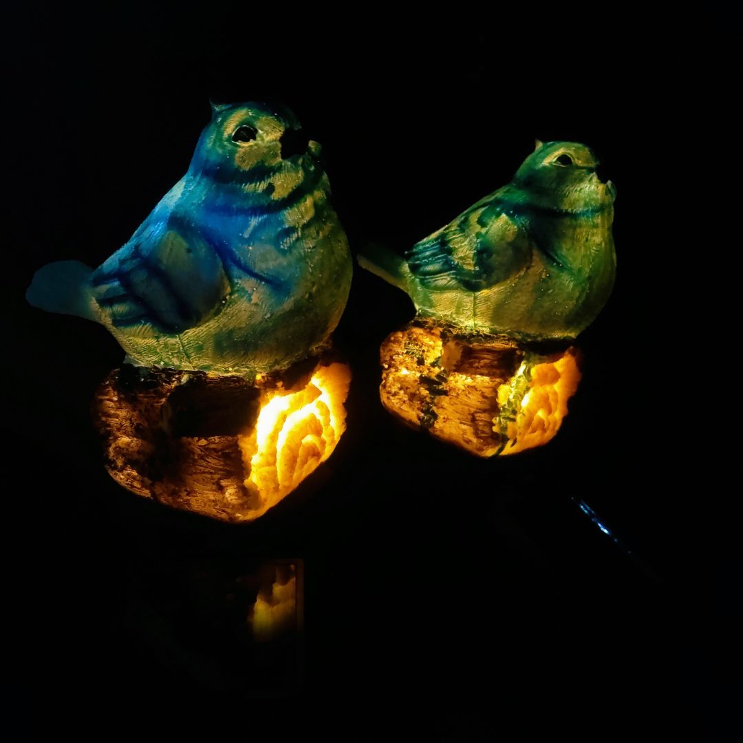 Solar Bird Garden Stake Light Decorative Outdoor Lamp