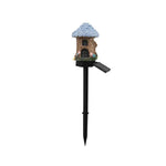 Stone Cottage Solar Garden Lights - Fairy House Stake Lights (Pack of 2)