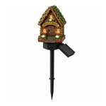 Welcome Cottage Solar Garden Lights - Fairy House Stake Lights (Pack of 2)