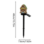 Welcome Cottage Solar Garden Lights - Fairy House Stake Lights (Pack of 2)