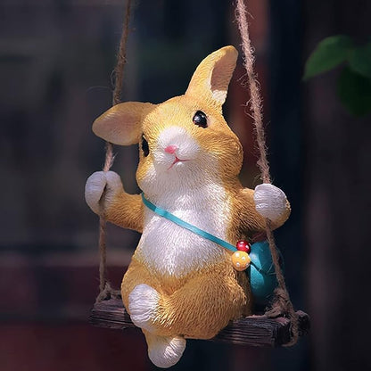 Hanging Cute Bunny for Garden Decor