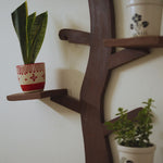 Wooden Leaf Wall Shelf