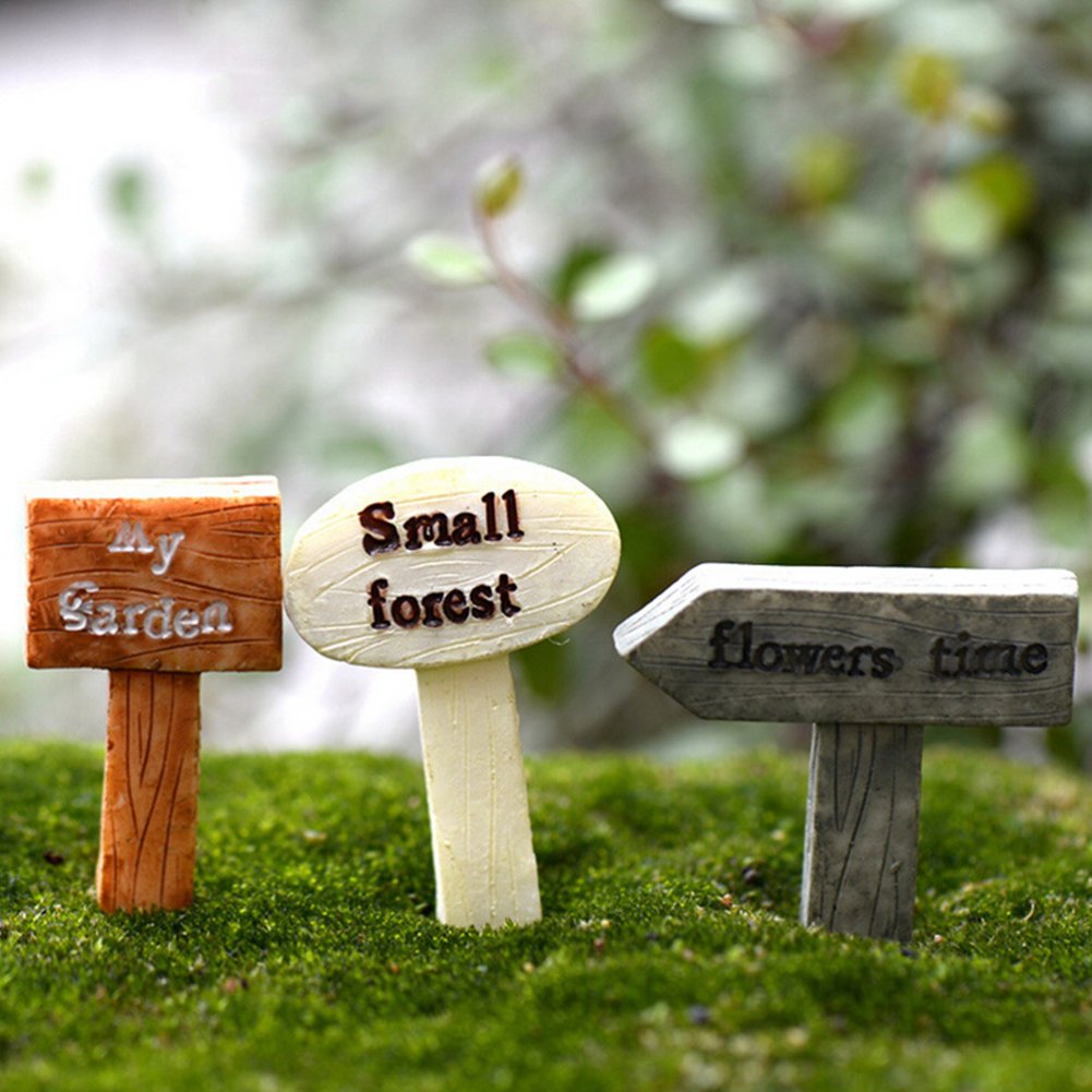 Sign Board Miniature for Mini Tray Decor (Pack of 10)