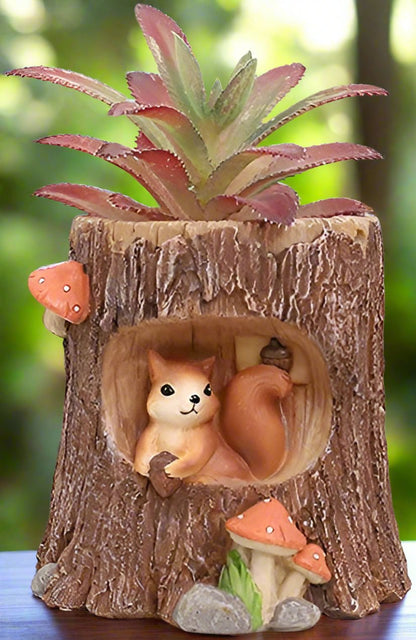 Squirrel Tree Pot