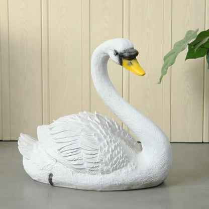 Swan Statue Sculpture Showpieces