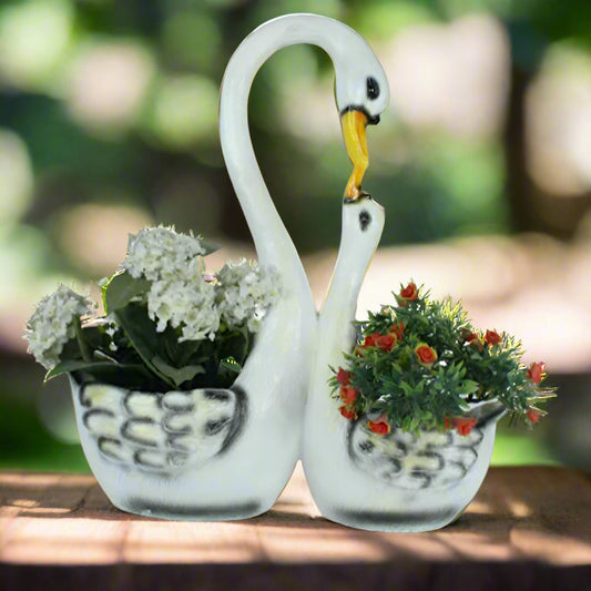 Swan Mother Baby Planter