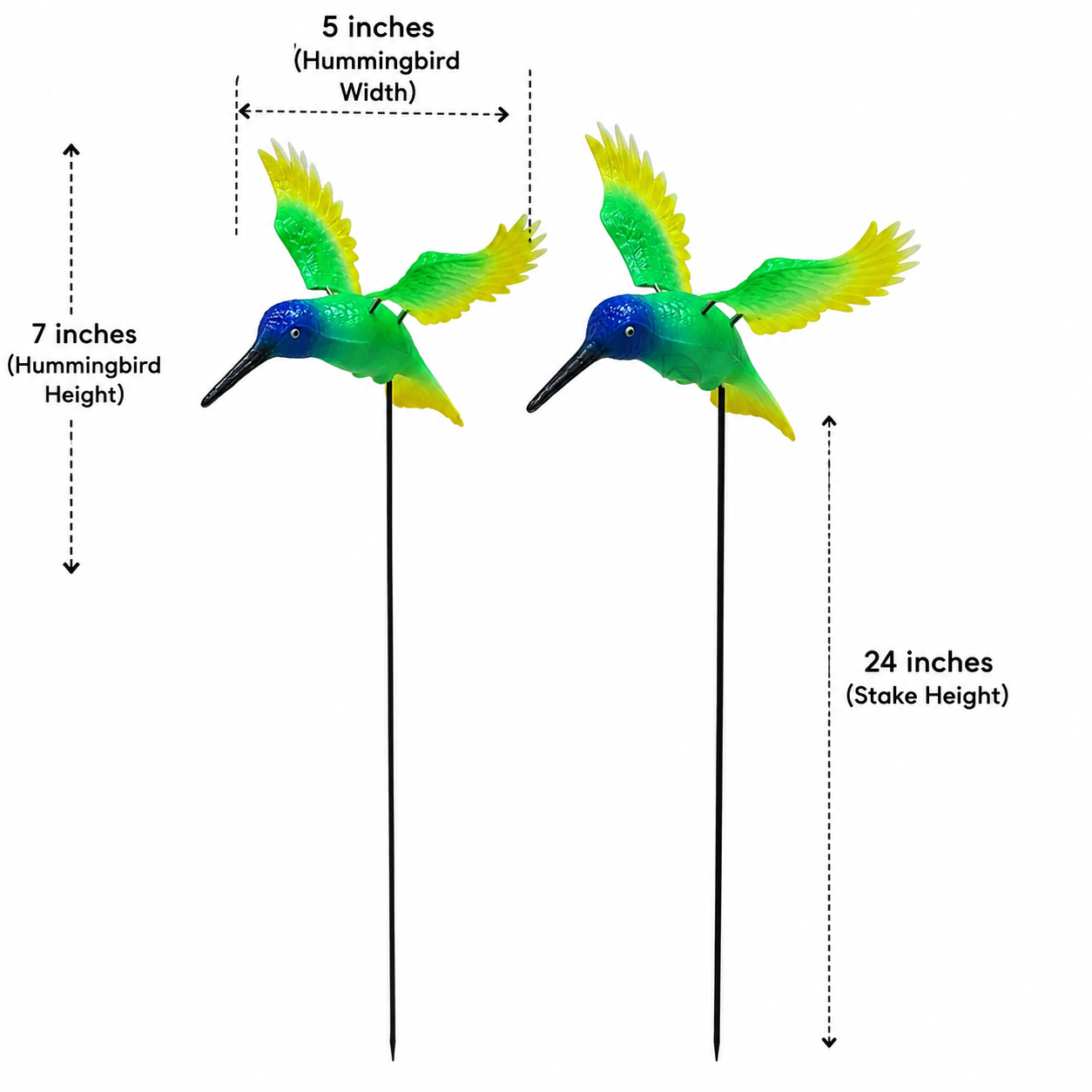 Hummingbird Garden Stake (Pack of 2)