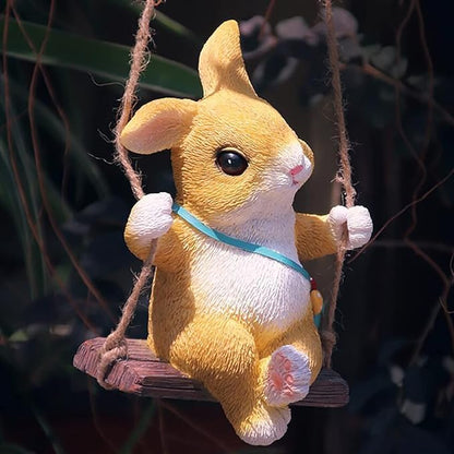 Hanging Cute Bunny for Garden Decor