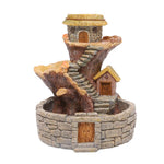 Mushroom Treehouse Fairy Cottage Resin Succulent Planter