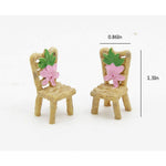 Miniature Table chair for Tray Decor