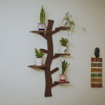 Wooden Leaf Wall Shelf