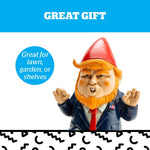 Donald Trump Garden Gnome Resin Figurine Outdoor Decor