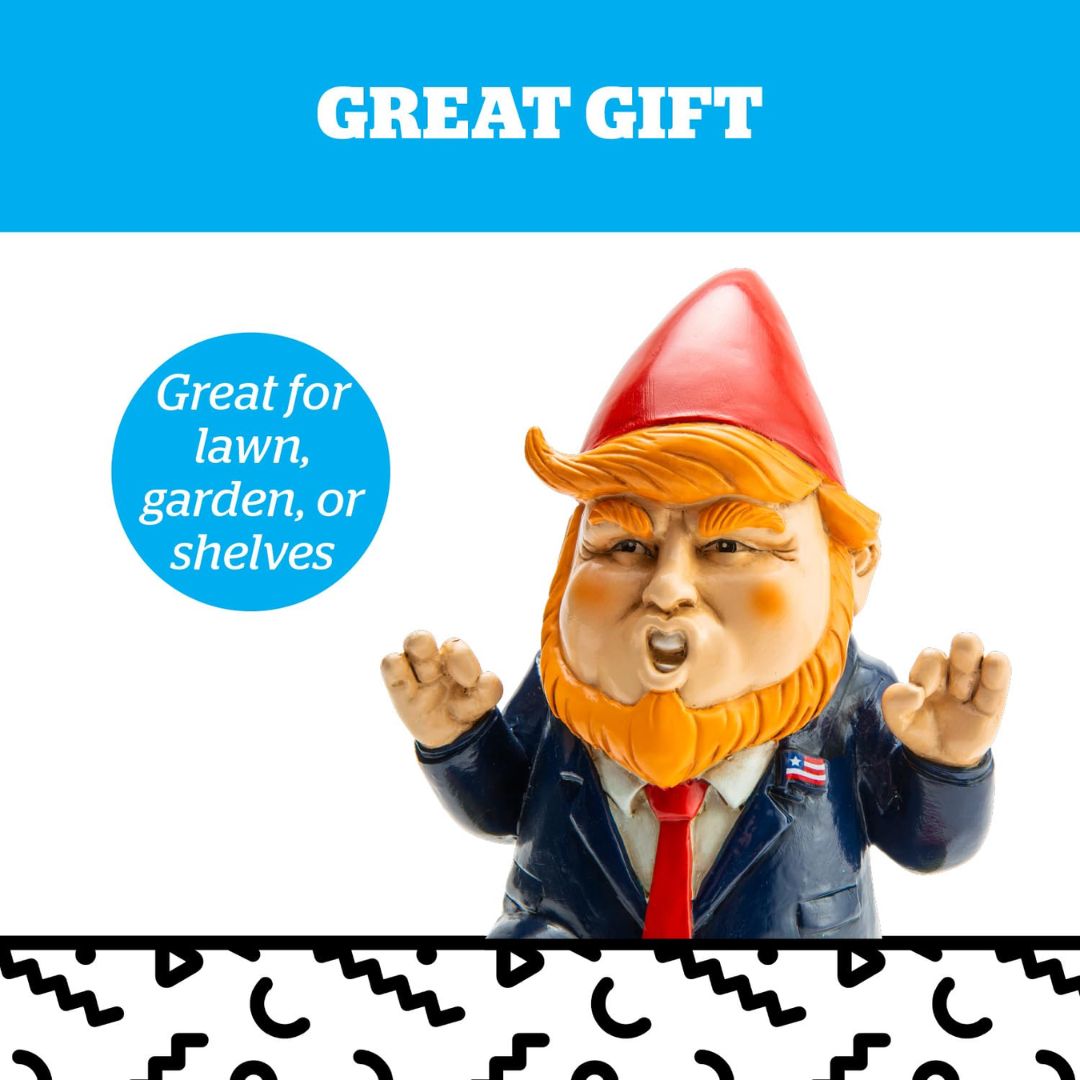 Donald Trump Garden Gnome Resin Figurine Outdoor Decor