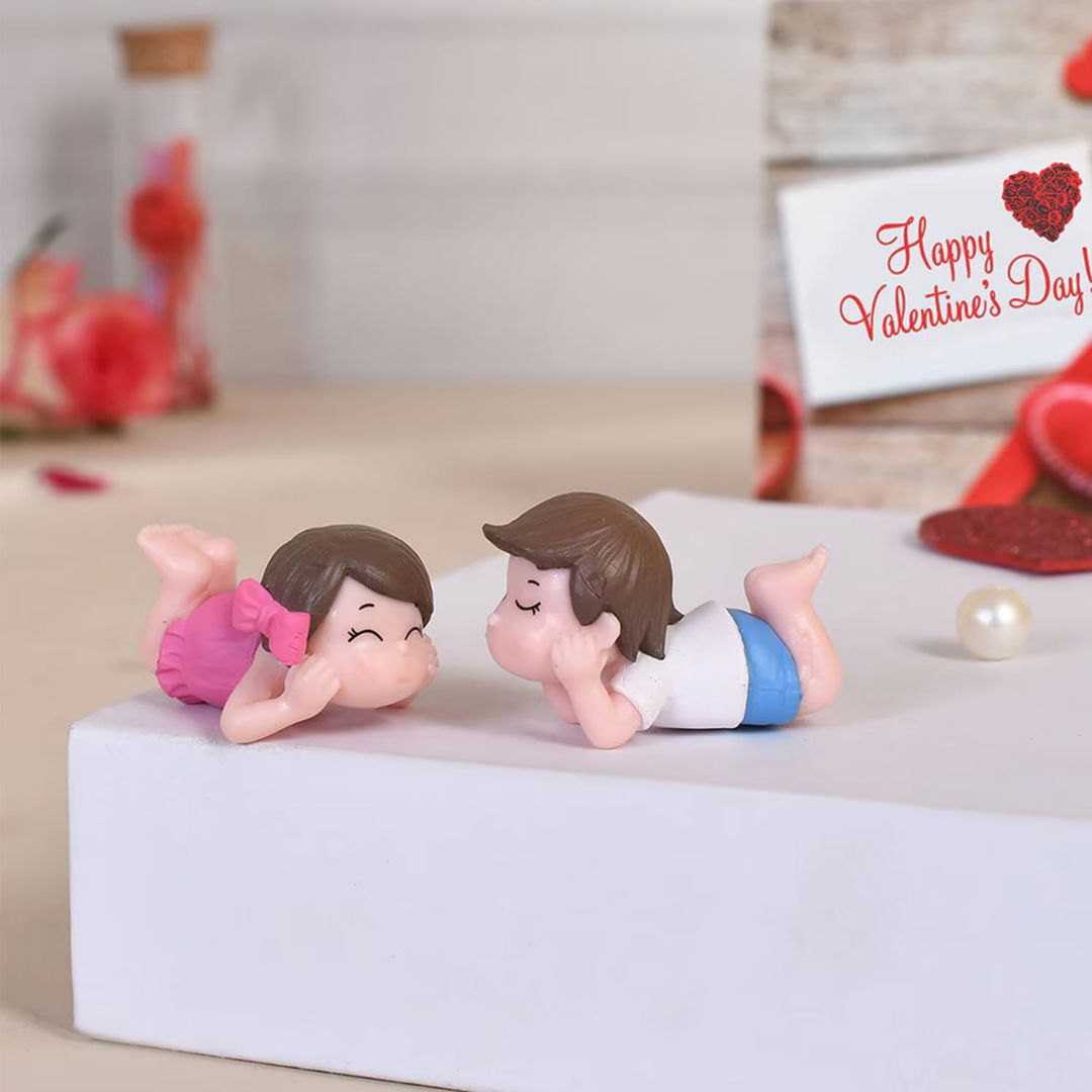 Miniature Baby Couple for Tray Decor