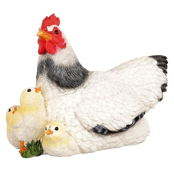 Hen with Chicks for Garden Decor