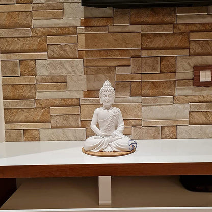 White Buddha Statue 10"