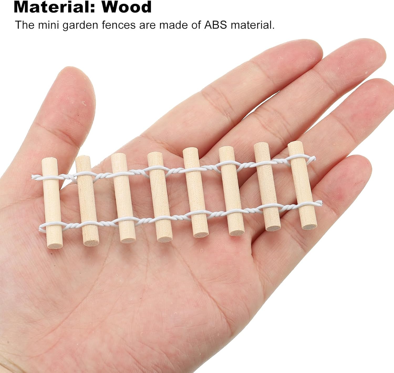 Miniature Round Fence for Tray Decor (Pack of 8)