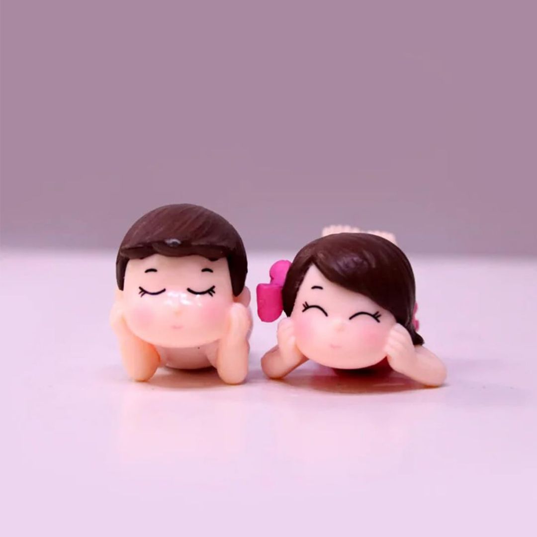 Miniature Baby Couple for Tray Decor
