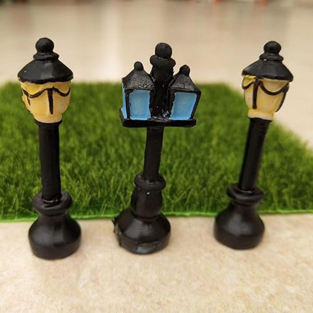 Miniature Lamp Street Light for Tray Decoration (Pack of 5)