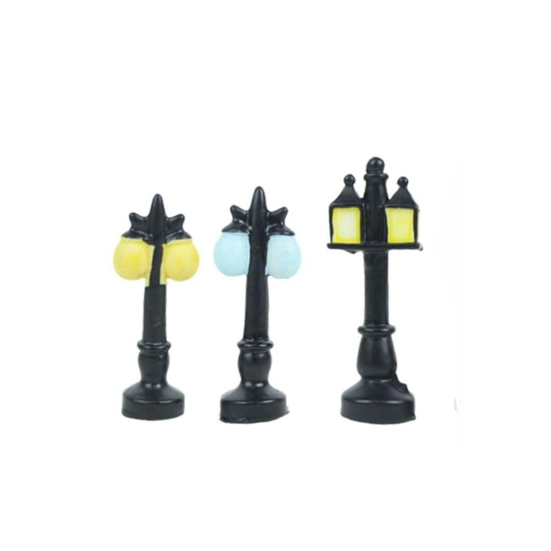 Miniature Lamp Street Light for Tray Decoration (Pack of 5)