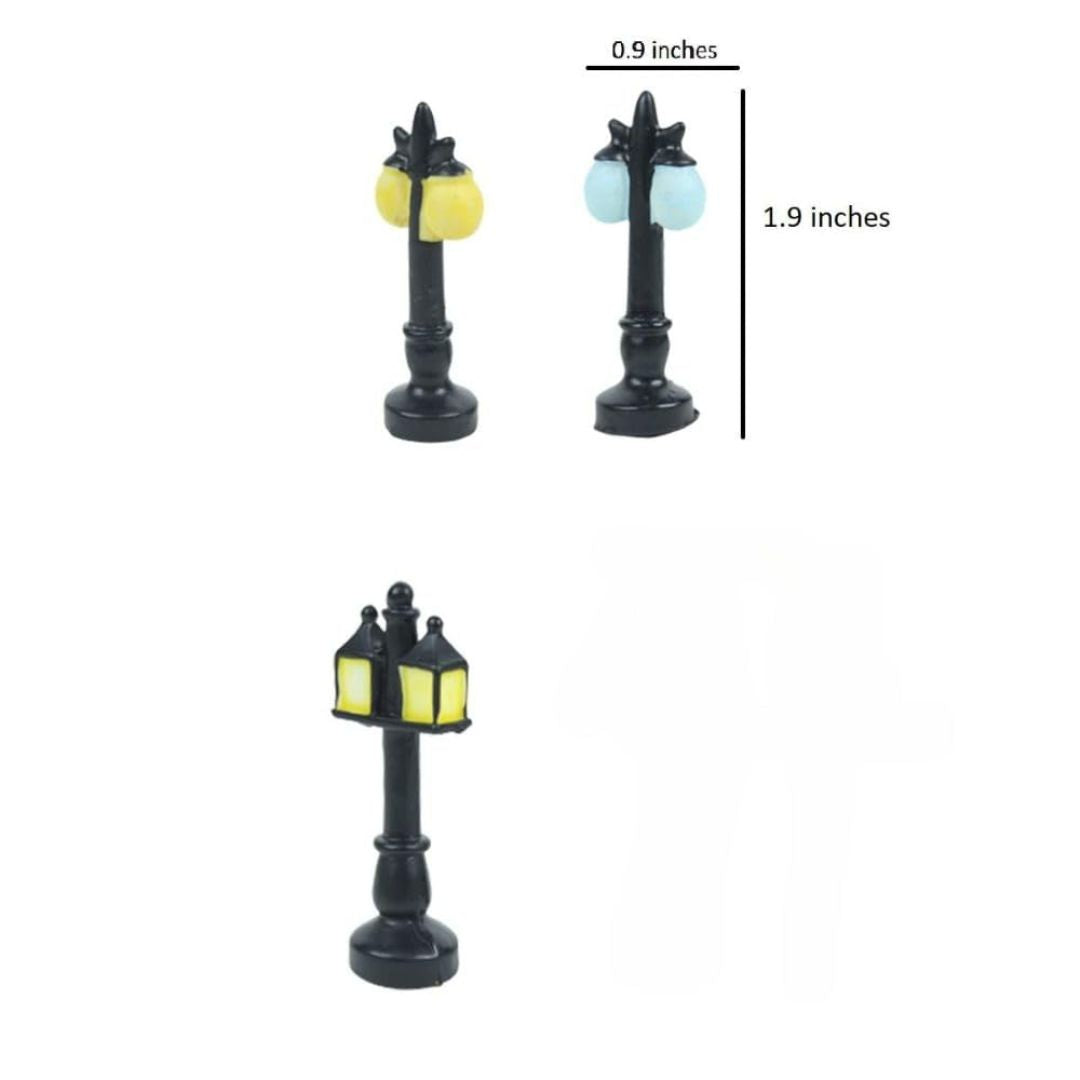 Miniature Lamp Street Light for Tray Decoration (Pack of 5)