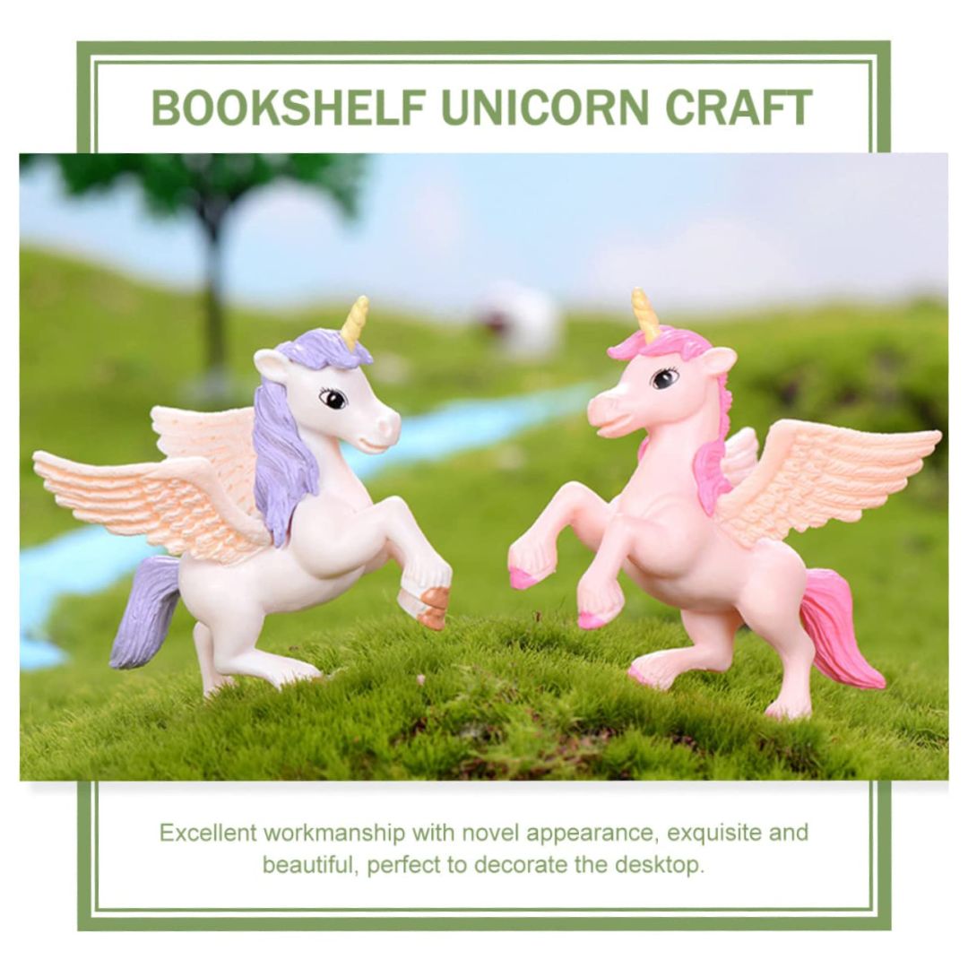 Miniature Toy Unicorn for Fairy Garden (Pack of 3)