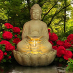 Buddha Water Fountain for Terrace Garden, Outdoor Decor
