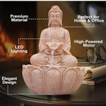 Buddha Water Fountain for Terrace Garden, Outdoor Decor