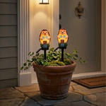 Hedgehog Solar Garden Lights - Cute House Stake Lights (Set of 2)